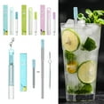 thumbnail image 4 of Eco-Friendly Stainless Steel Reusable Travel-Friendly Straw with Brush and Compact Case, 4 of 9