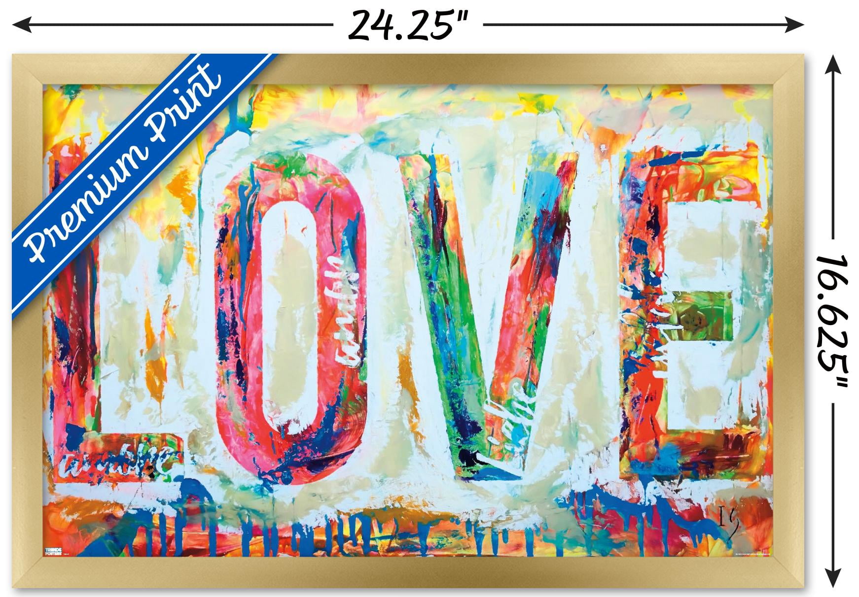 Ivan Guaderrama - Love 1 Wall Poster, 14.725" x 22.375", Framed