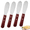 [#01]-Brown, variant on Bxaolu Pack of 2 Stainless Steel Butter Spreader Knife with Wooden Handle, Wide Stainless Steel Spreader Kitchen Knives for Sandwiches Butter Cheese