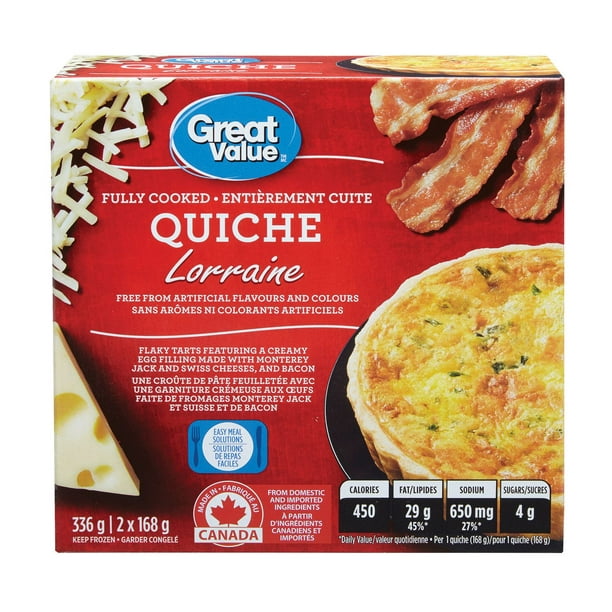 Great Value Quiche Lorraine Walmart.ca