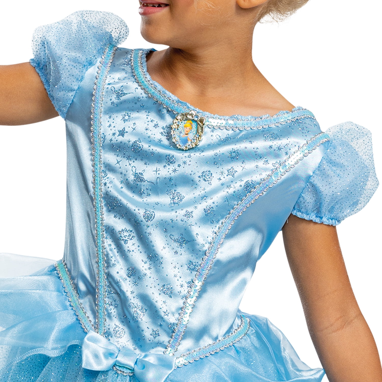 Disney Cinderella 'Cinderella' Halloween Costume for Children, Girls Size S (6/6X), by Disguise