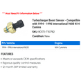 thumbnail image 2 of Turbocharger Boost Sensor - Compatible with 1994 - 1996 International 9600 N14 Cumins 1995, 2 of 2