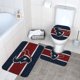 thumbnail image 3 of Juego de 3 alfombras de baño del equipo Texans Alfombra antideslizante para baño de 31,5 x 20 pulgadas, 3 of 7