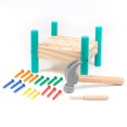 thumbnail image 5 of Banco de martillos de madera tradicional para niños pequeños, juego divertido, Learn Hitten Children Kid Baby Feliz Sencillez, 5 of 5