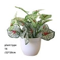 thumbnail image 3 of pitrice Artificial Potted Plant Leaf Simulation Leaves Home Office Desktop Greenery Decoration, Plant Type 16, 3 of 7