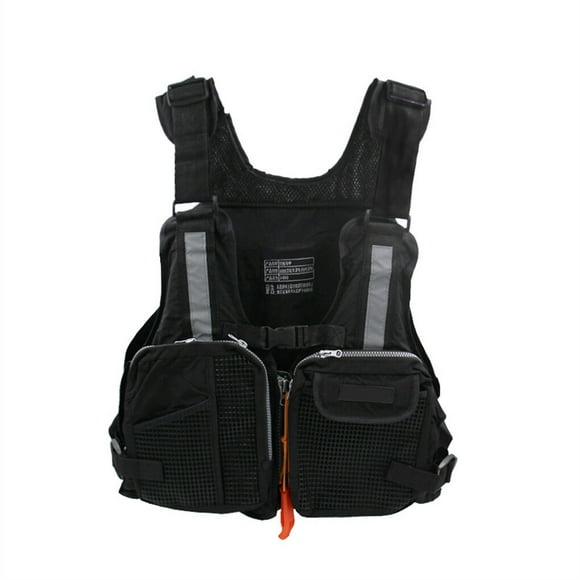 facefd Buoyancy Vest Adults Jacket Safety for Water Ski Wakeboard black
