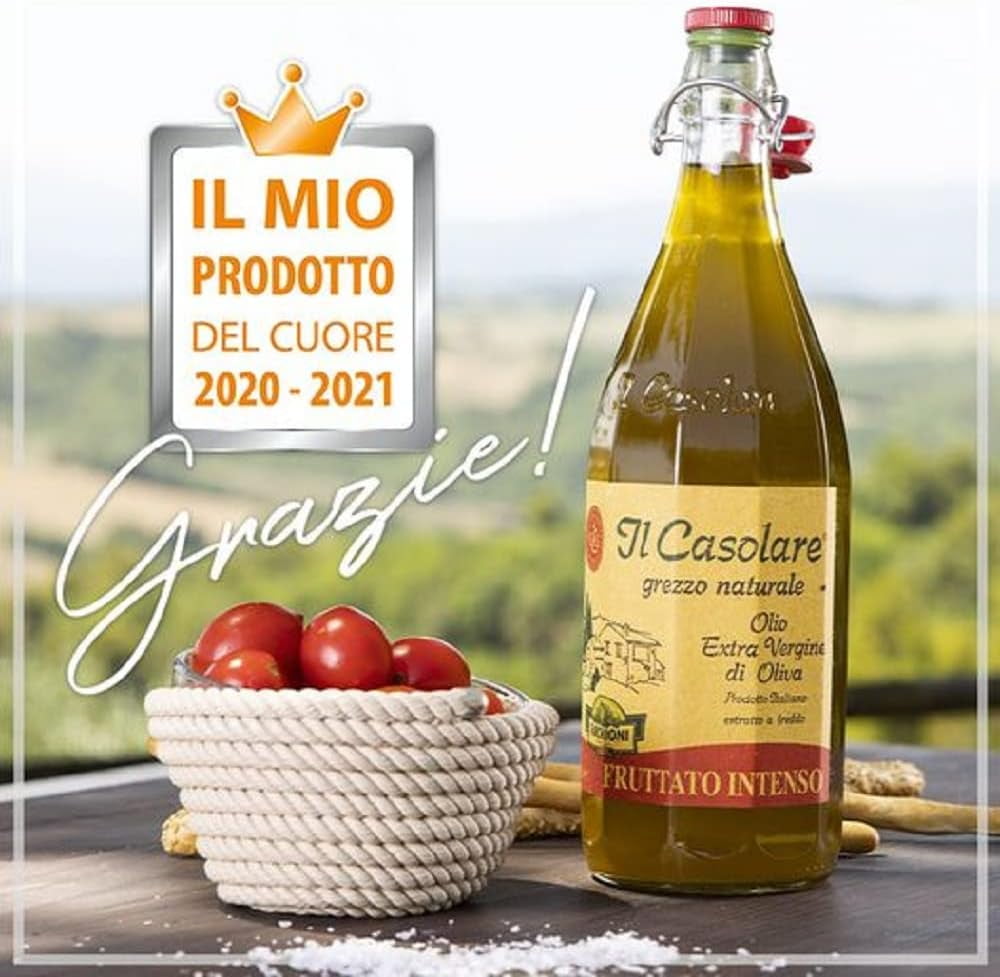 Il Casolare Unfiltered Extra Virgin Olive Oil, 33.8 oz, Cold Pressed