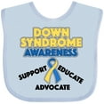 thumbnail image 3 of Inktastic Down Syndrome Awareness Support, Educate, Advocate Boys or Girls Baby Bib, 3 of 4