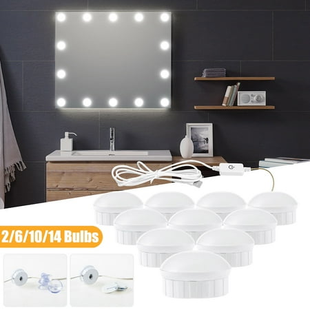 

Hododo Vanity Mirror Lamp With Tape And USB Cable Sensor Switch LED Vanity Dimmable Mirror Lamp For Makeup Vanity Table & Bathroom Mirror
