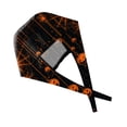 thumbnail image 5 of Voska Women's Halloween Print Scrub Cap Work Hat Cotton Adjustable Breathable Full Coverage Nurse Hat Cosplay Daily Shower Hair Cap Black one size, 5 of 6