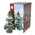 thumbnail image 1 of Decoración de árbol de pueblo de Navidad CM-TOP Grande con pista de patinaje Tren giratorio 3 patinadores en movimiento Luz LED colorida, 1 of 6