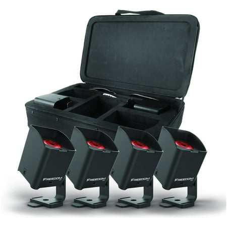 Chauvet DJ Liberty H1 Multicolor Wireless Magnetic DJ Stage Light Kit, 4 Pack