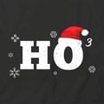 thumbnail image 2 of Ho3 T-Shirt | Christmas Holiday Black Tee Gift, 2 of 5