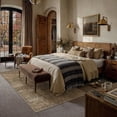thumbnail image 5 of BERTHMEER 8'x10' Area Rugs for Living Room Bedroom Dining Room Farmhouse Office Oriental Rugs Non Slip Vintage Traditional Floral Rugs Carpets,Gradient Brown, 5 of 8