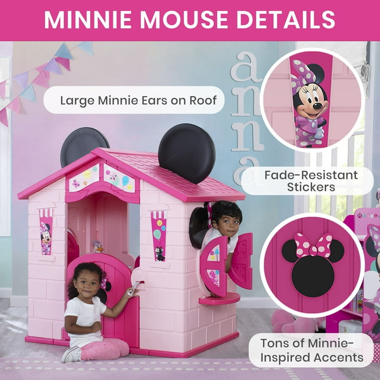 Pack Maison de Jouets et Moto Porteur Minnie Mouse