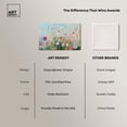thumbnail image 6 of Art Remedy Playful Flower Art Canvas, 54" x 36", Gallery Wrapped, Lush and Lovely I, 6 of 7