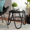 thumbnail image 6 of Wholesale Interiors Baxton Studio Pertessa Modern Bohemian Black Finished Rattan End Table, 6 of 6