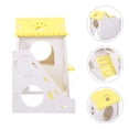 thumbnail image 4 of Maison pour Hamster Adorable Cachette Décorative Villa Chinchilla Décoration de Cage, 4 of 8