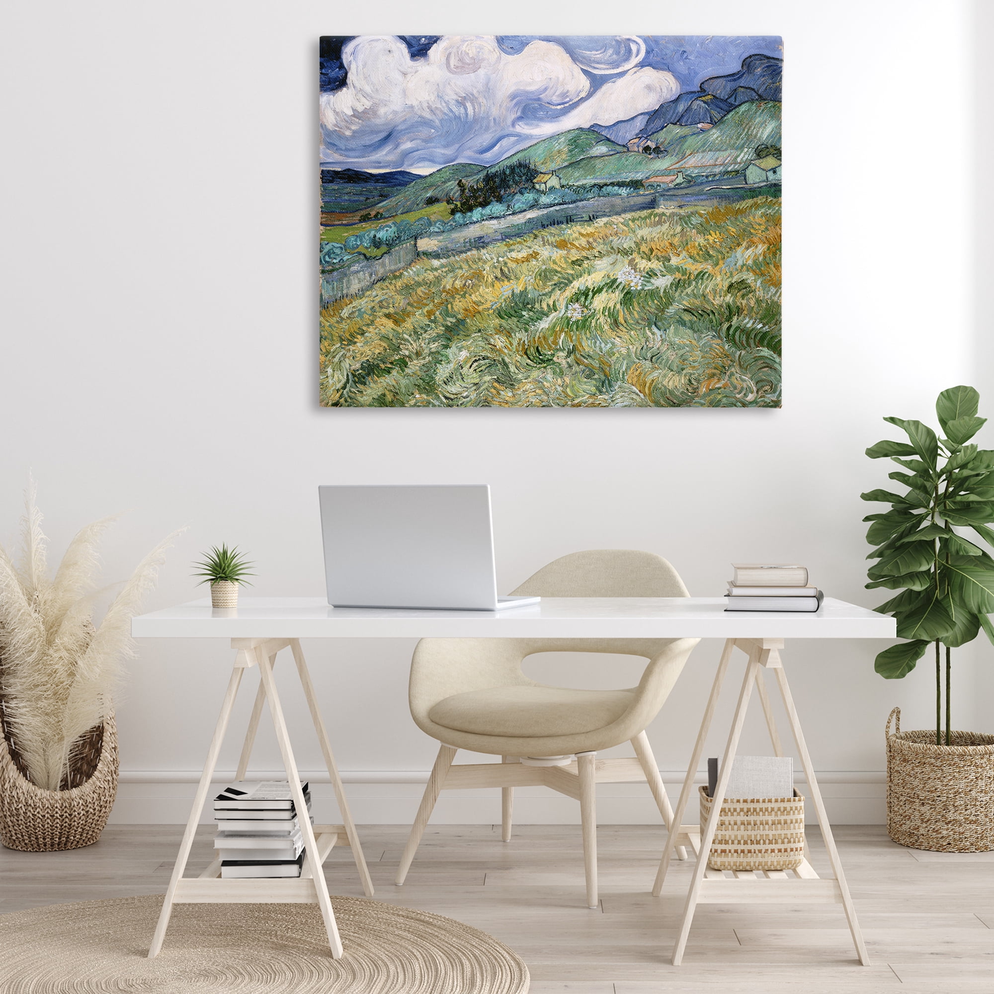 Stupell Industries Classic Landscape From Saint Remy Landscape & Nature Painting Wrapped Canvas Art Print Wall Art, 48 x 36