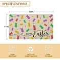 thumbnail image 3 of Happy Easter Door Mat 30 X 17 Inch Easter Bunny Welcome Peeps Doormat Indoor Outdoor Entrance Floor Rug Non Slip Spring Easter Decor Low Profile Mats, 3 of 6