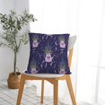 thumbnail image 5 of Pofeuu Lavender Flowers Print Double-sided plush pillowcase Square Throw Pillow Covers Pillows Cover for Living Room Bedroom Sofa Couch Cushion Cover（No pillow core）-12"x12", 5 of 7