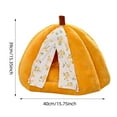 thumbnail image 2 of Warm Pumpkin Shaped Pet Cuddler Bed Cozy Comfortable Soft Cuddle For Small Medium Cats With Removable Washable Cushion, 2 of 6