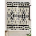 thumbnail image 2 of Bedroom Curtains 63 Inches length, Brown Aztecs Window Treatment Curtain Drapes, Southwestern Stripe Native American Boho Rod Pocket Curtain Panels for Living Room Kitchen, 42"x63", 2 Panels, 2 of 7