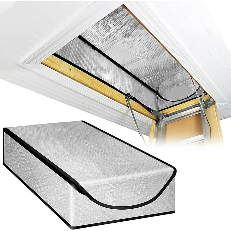 Attic Stairs Insulation Cover Reflective Radiant Barrier Reflects