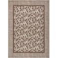 thumbnail image 2 of Nourison Garden Party Indoor/Outdoor Bordered Botanical Natural 7'10" x 10'6" Area Rug, (8' x 11'), 2 of 7