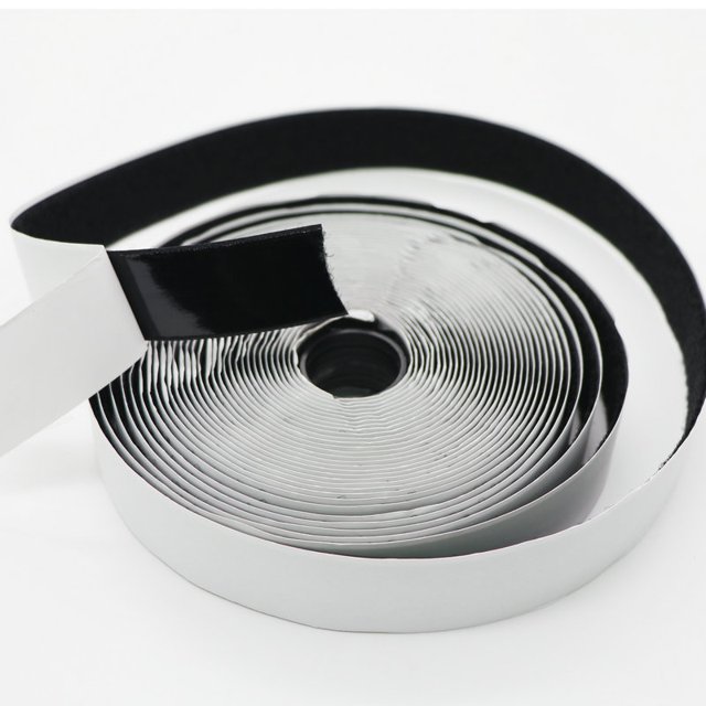 Rollos de tira de gancho de sujeción de pantalla magnética, puertas de pantalla magnéticas de nailon hechas para trabajo pesado/accesorio de cortina de malla (500 cm de largo, negro)