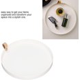 thumbnail image 3 of Bandeja de Tocador de Estilo Redondo, Bandeja Redonda Moderna Plato de Servicio de ABS Brillante Bandeja de Tocador Multifunción para Joyería Botellas de Perfume Cepillos, 3 of 4