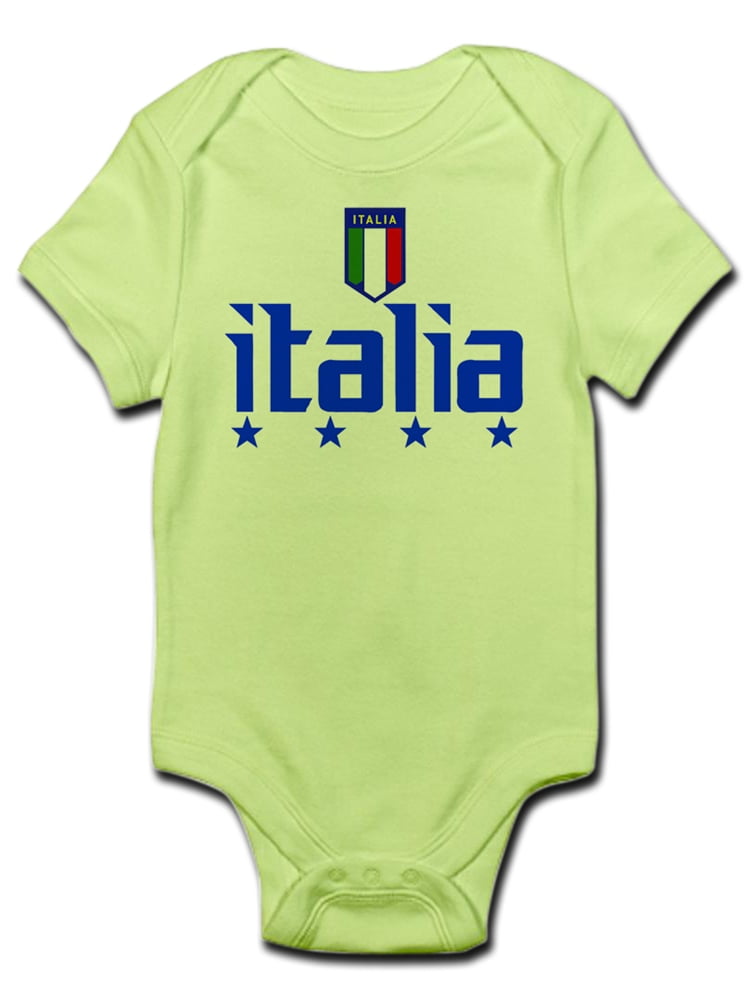 CafePress Italia 4 Star Italian Soccer Infant Bodysuit Baby Light