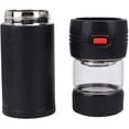 thumbnail image 2 of Double-Layer Glass Tea Cup, Stainless Steel Thermal Cup Double-Layer Glass Tea Cup Filter Portable Separation Cup, 2 of 7