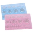 thumbnail image 1 of GUOOL 2Pcs 18 Cavity Semi Sphere Mold Clay Balls Plastic Spherical Mould Set for Dolls, 1 of 9