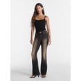 thumbnail image 2 of No Boundaries Novelty Stitch Bootcut Jeans, 32.5" Inseam, Women's 00-20, 2 of 5