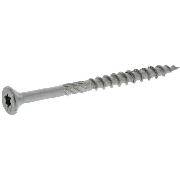 Hillman Power Pro Wood Screws, Flat Countersunk Head, Stainless Steel, #8 x 2-In., 25-Pk.