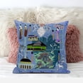 thumbnail image 3 of Amrita Sen Designs CAPL988BrCDS-ZP-16x16 16 x 16 in. City Palace Broadcloth Indoor & Outdoor Zippered Pillow - Blue, Green & Purple, 3 of 5