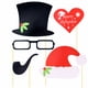 thumbnail image 3 of 28 piezas de accesorios de cabina de fotos de fiesta de Navidad Accesorios de presentación creativa Árboles de Navidad Sombreros Gafas Kit de bigote para decoración de fiestas, 3 of 5
