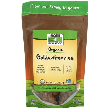 NOW Foods Real Food Certified Organic GoldenBerries 8 oz