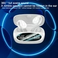 thumbnail image 5 of Earbuds Wireless, Hwkond Wireless Bluetooth Earphones, Ear Clip Style No Sensation Wearing, High Sound Quality Bluetooth 5.3, High-end Mirror Intelligent Digital Display, White, Up to 60% Off, 5 of 9