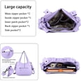 thumbnail image 5 of Purses and Handbags Women Tote Shoulder Top Handle Satchel Hobo Bags Fashion Washed Leather Purse…, 5 of 7