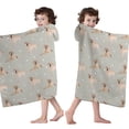 thumbnail image 4 of Labrador Dog Hooded Bath Towel，60"x35" for Ages 3 To 12 Kids, Quick Dry Lightweight Soft Microfiber Hood Beach Towel Cover Up for Kids, 4 of 7