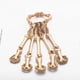 thumbnail image 3 of Skeleton Bones Bangle Golden Alloy Skull Hand Bracelet for Women Wear, 3 of 3