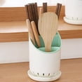 thumbnail image 4 of Vadktai Utensil Holder, Cutlery Drainer Sink Caddy, Chopsticks Holder, Spoon Chopsticks Fork Drain Rack Basket Storage Holder Organizer Compartment Box, 4 of 8