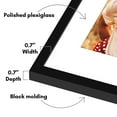 thumbnail image 4 of Americanflat 16x20 Picture Frame with Polished Plexiglass with 11x14 Mat Display Photo Streamline - Black, 4 of 8