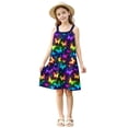 thumbnail image 6 of FAHXNVB Cami Dress for Girls Cute Graphic Print Sleeveless A-Line Swing Casual Dresses Summer Fashion Comfy Beach Dress 4-15 Years, 6 of 8