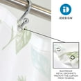 thumbnail image 5 of iDesign Waterproof PEVA Shower Curtain, Leaves, Blue Green/Frost, 5 of 6