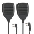 thumbnail image 1 of Micrófono Walkie Talkie, 2 micrófonos de mano con radio bidireccional, micrófono portátil, resistente y resistente, 1 of 9