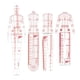 thumbnail image 2 of Regla para dibujo de ropa (4 modelos) | Regla escolar para costura | Reglas para patchwork B, 2 of 9