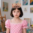 thumbnail image 3 of Bandeau Doré pour Femmes Filles Enfants Fête Mariage Bal Accessoires Strass Mode Bijoux Cheveux, 3 of 3